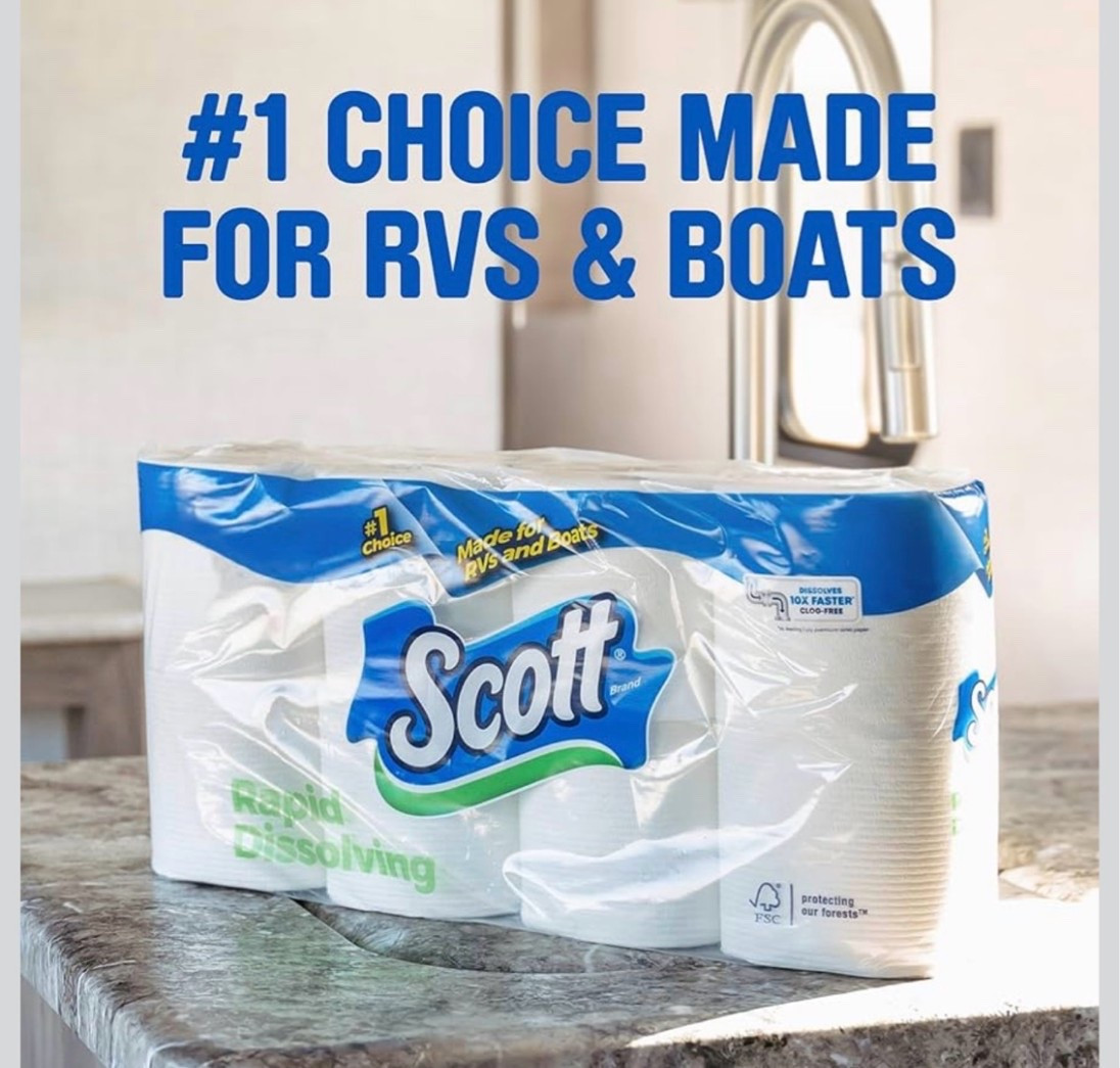Scott Rapid-Dissolving Toilet Paper, 48 Double Rolls, Septic-Safe, Toilet Paper #scott #rv #boat

#LTKU #LTKHome #LTKselfcare