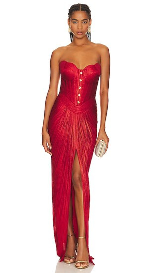 Hailey Gown in Salsa | Revolve Clothing (Global)