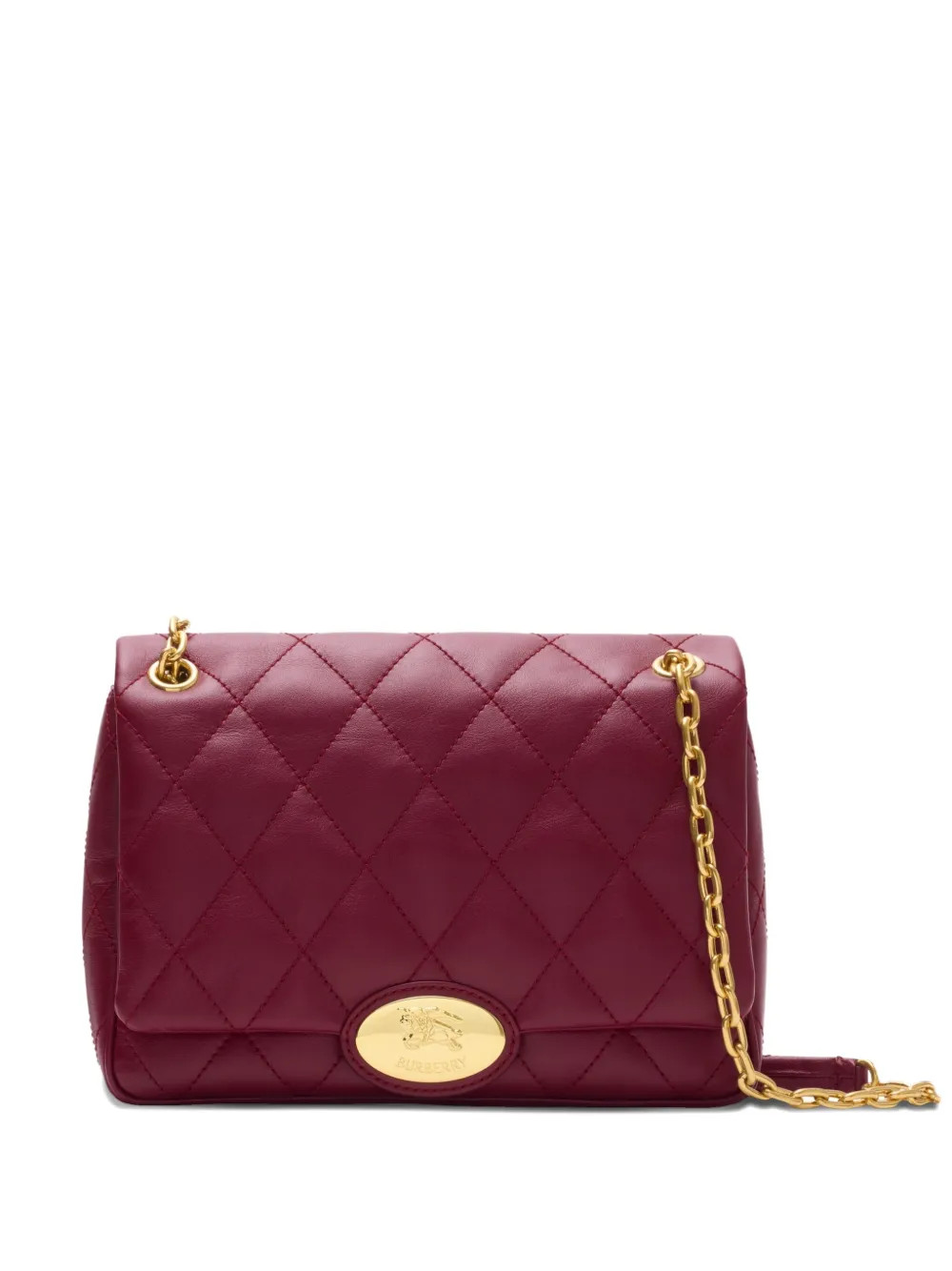 Burberry Medium Strand Quilted Chain Shoulder Bag | Red | FARFETCH SI | Farfetch Global