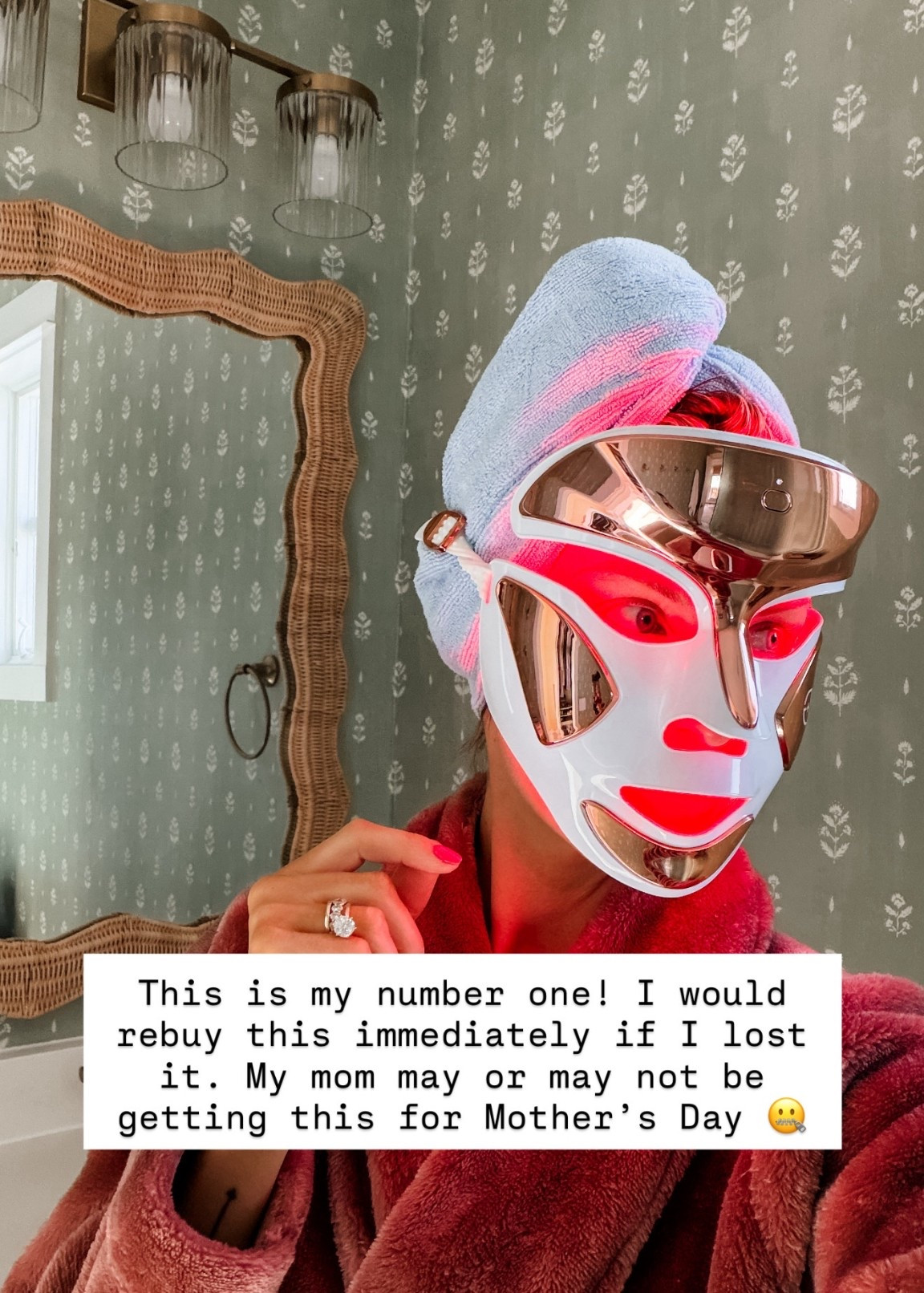 This red light therapy mask has been a game changer for me 👏🏼 any mom would be thrilled to receive this!

Loverly Grey, red light therapy mask, beauty finds, skincare finds, Mother’s Day gift ideas 

#LTKBeauty #LTKMothersDay