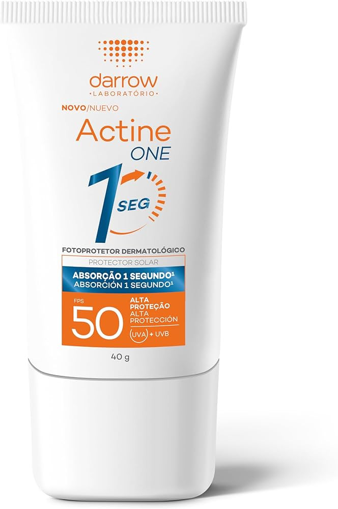 Darrow Protetor Solar Facial Actine One FPS50 sem cor - 40G | Amazon (BR)