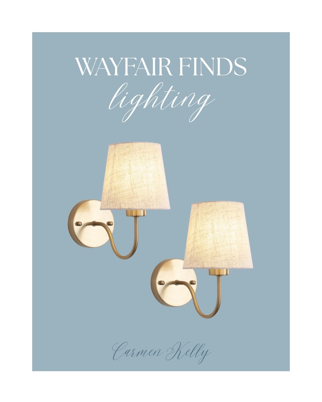 Sconces perfectly blend style and functionality to any room.  Whether they’re in a bathroom, kitchen or accents for a wall.  They always add a touch of warmth. 

Lightning, interiors, design, home, class, trends, Wayfair

#LTKFindsUnder100 #LTKHome #LTKStyleTip