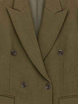 Tailored Wool-Blend Coat – Dark Green – Women – ARKET EU | Arket EU