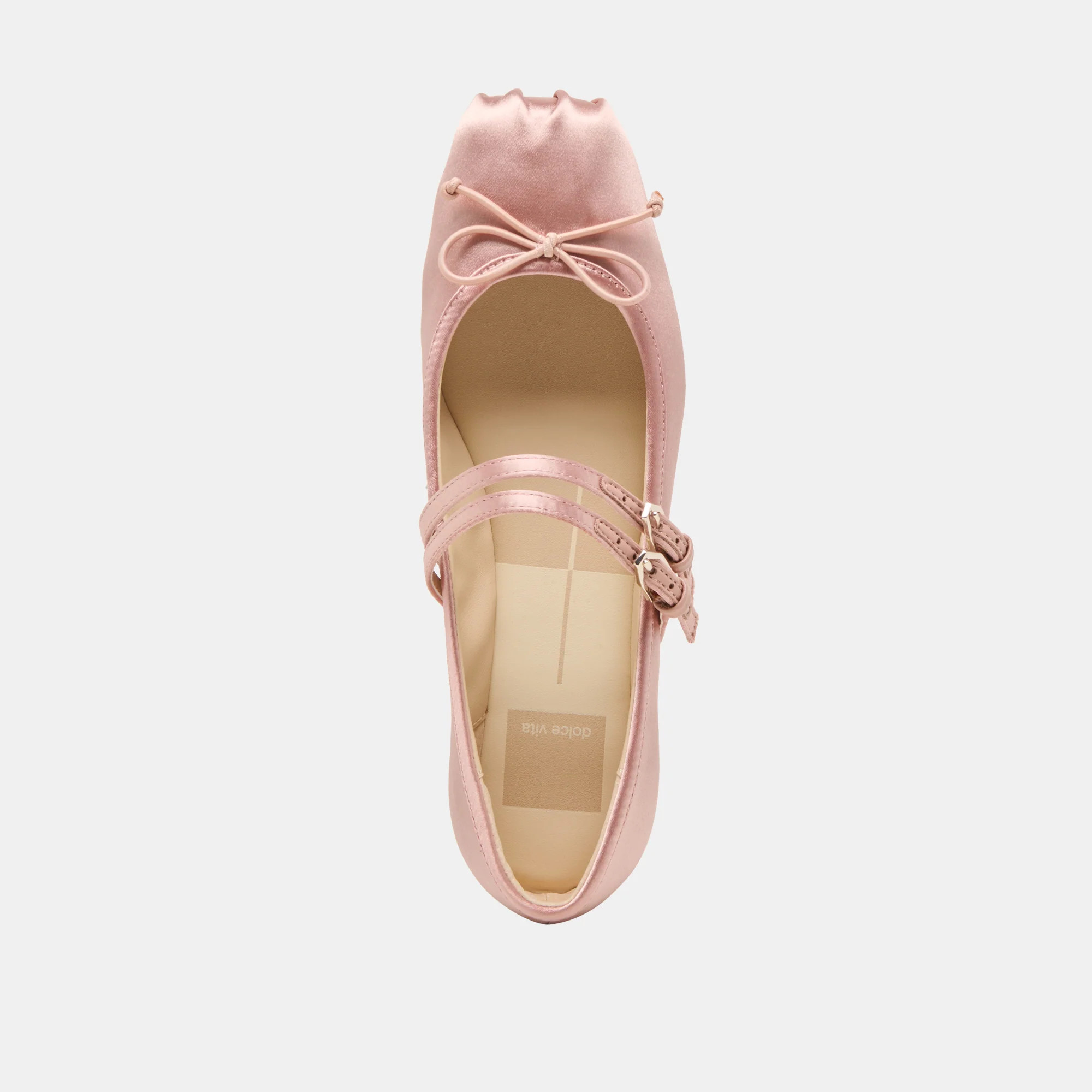 Gibsen Ballet Flats Blush Satin | DolceVita.com
