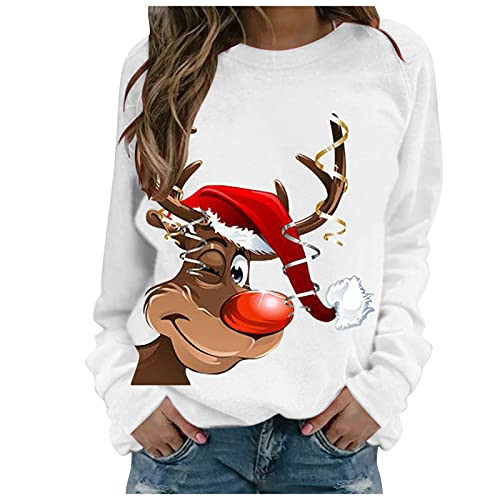Orders Placed by me Recently Women's Holiday Christmas Sweater Santa Reindeer Graphic Festive Jumper | Amazon (US)