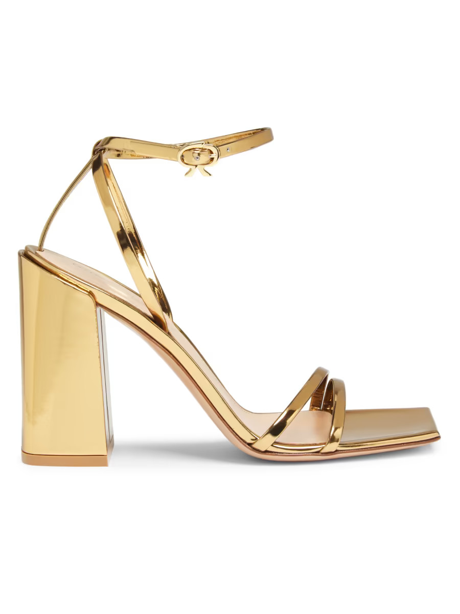 95MM Block-Heel Sandals | Saks Fifth Avenue