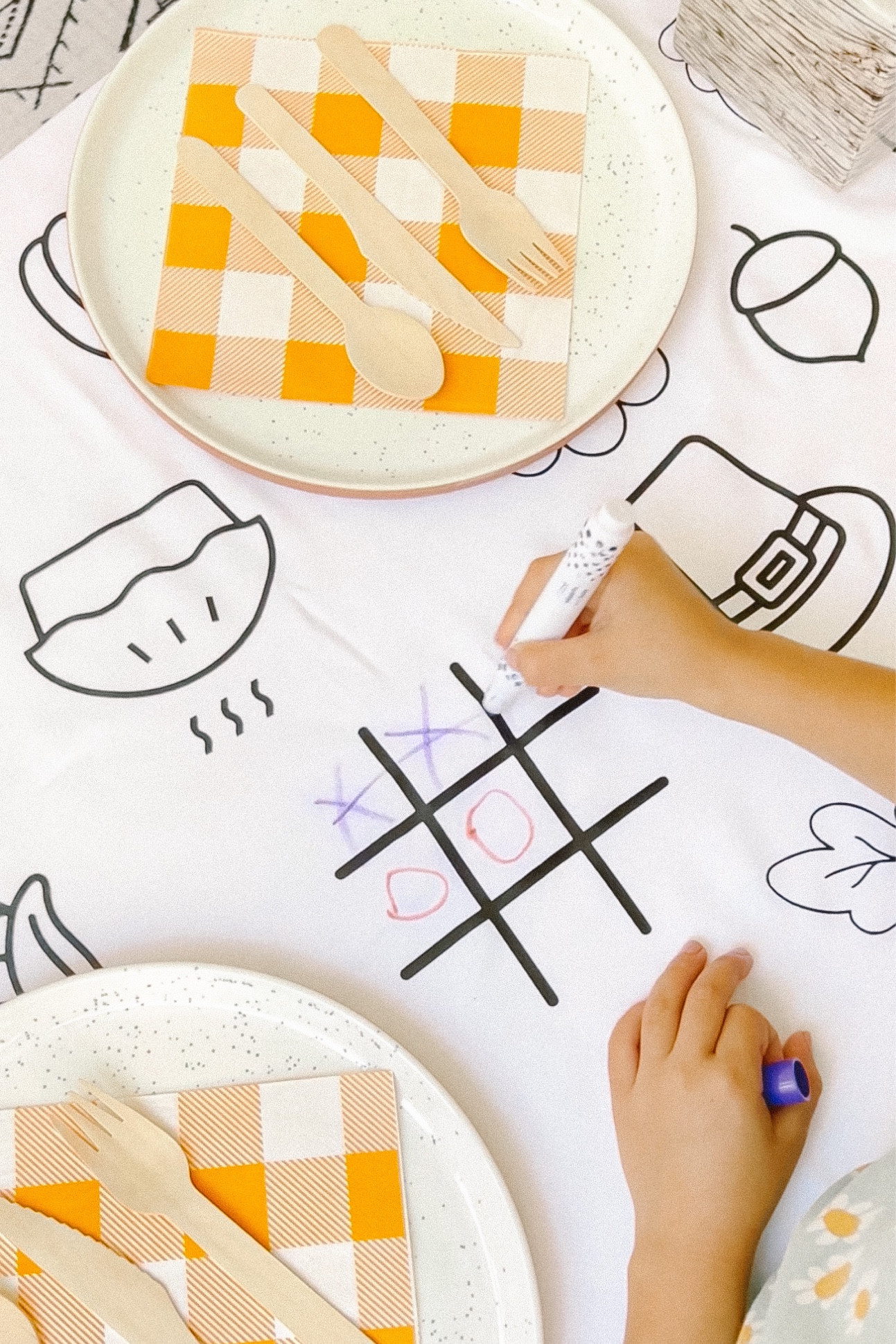 DIY Coloring Tablecloth (Reusable + Washable)! I use a Cricut Maker 4 but you can use a Cricut Explore too.

#LTKhome #LTKfamily #LTKHoliday