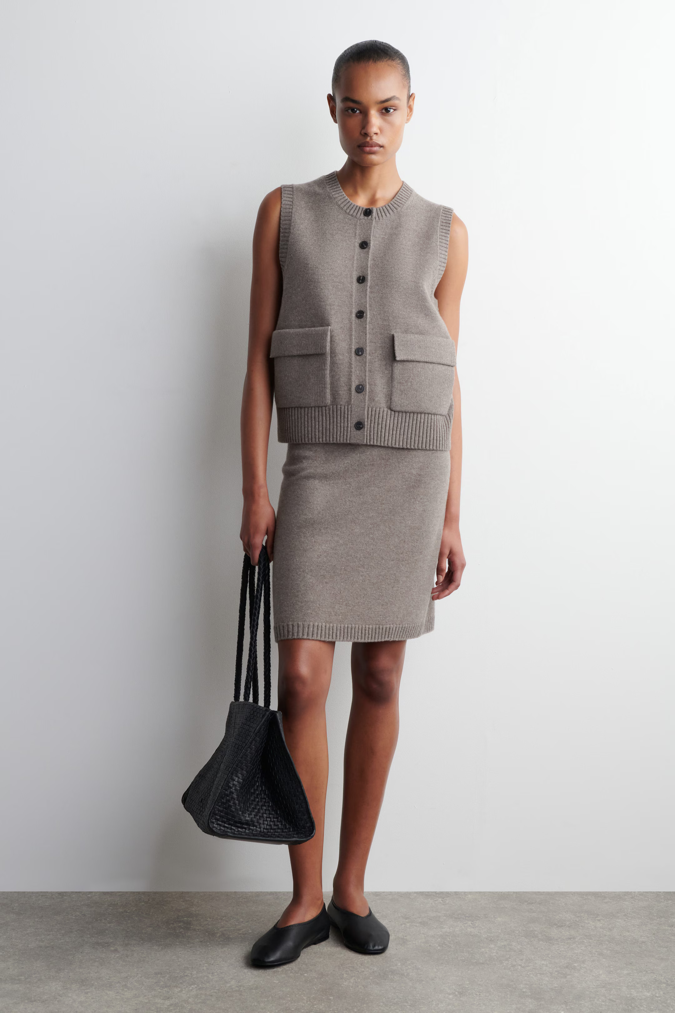 MERINO WOOL MINI SKIRT - MOLE | COS | COS UK