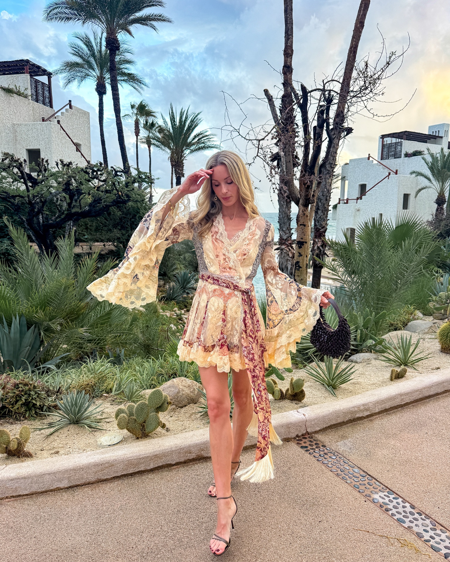 What I wore for our anniversary dinner + babymoon night out! ✨ Zimmermann dress (linking similar), old Tony Bianco heels (similar linked), H&M bag, Chloe bracelet (similar linked).

Vacation dinner outfit, anniversary dress, babymoon dress, baby shower dress, special event mini dress

#LTKootd #LTKSeasonal #LTKTravel