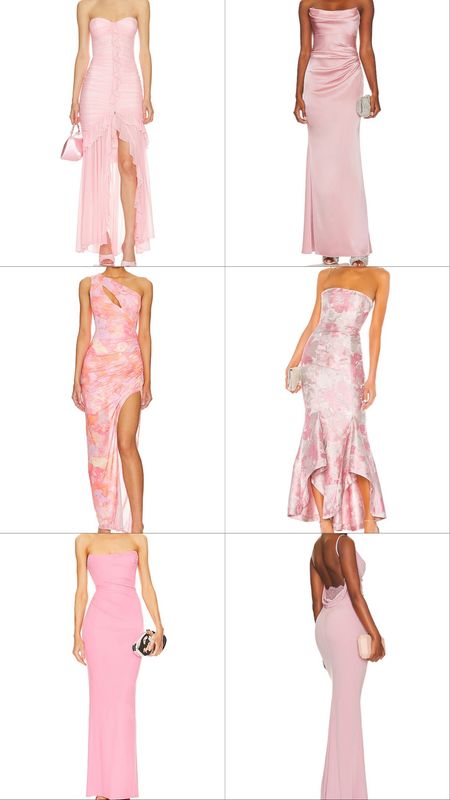 Pink dress, midi dress, strapless dress, floral dress, Easter, wedding guest dress, spring outfit, date night outfit, gowns, prom  

#LTKwedding #LTKstyletip #LTKparties