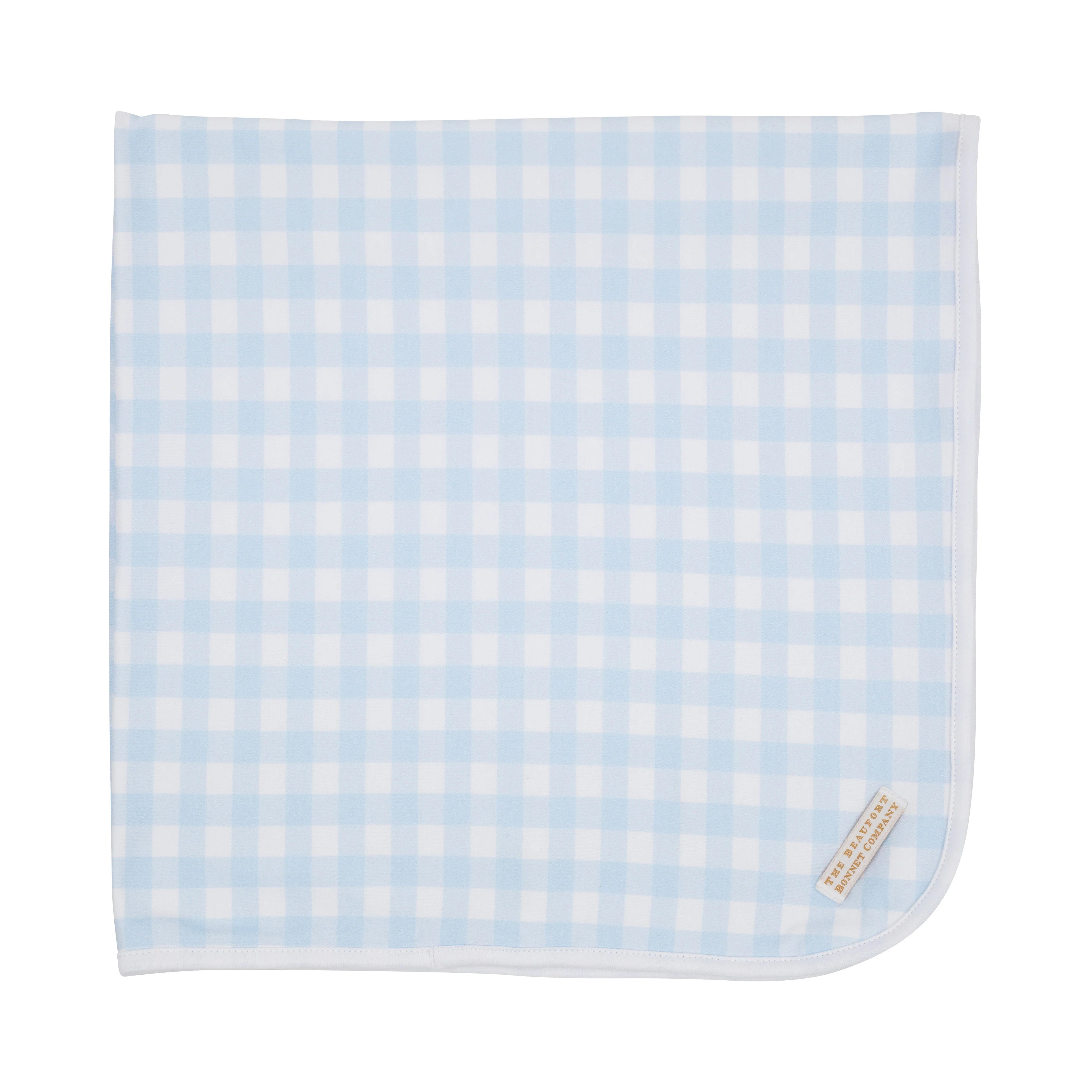 Baby Buggy Blanket Buckhead Blue Gingham | Loozieloo