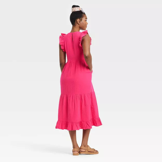 Women's Flutter Sleeveless Tiered Dress - Universal Thread™ | Target