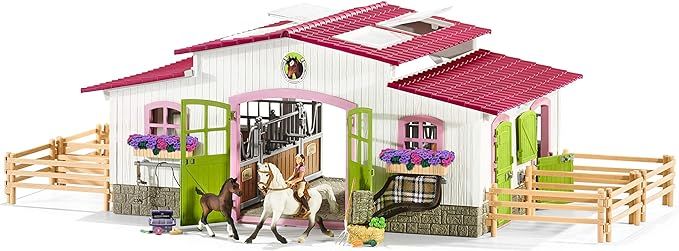 Schleich Horse Club, 44-Piece Playset, Horse Toys for Girls and Boys 5-12 years old Riding Center... | Amazon (US)