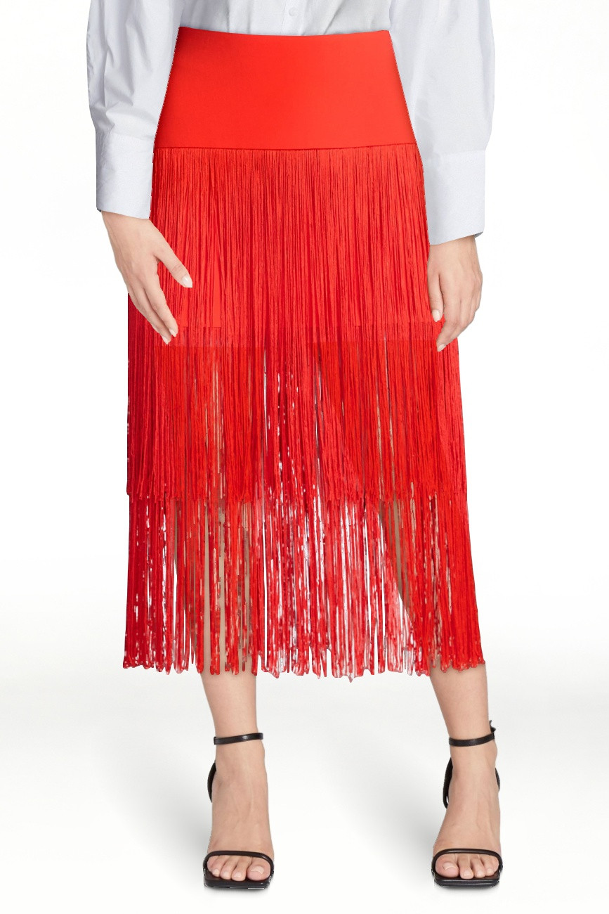 Devil Wears Prada Scoop Collection Women's and Women's Plus Fringe Skirt, Sizes 0-26W | Walmart (US)
