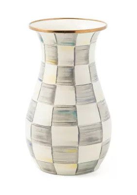 MacKenzie-Childs Sterling Check Tall Vase, 96 Ounces | Belk