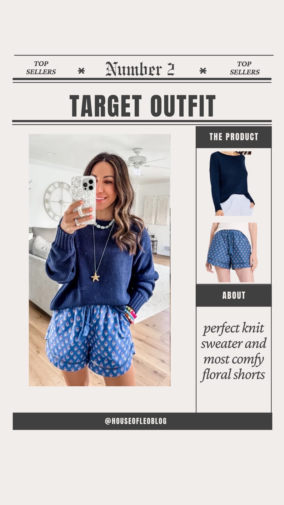 Small shorts. Medium sweater. Target fashion.

#LTKOver40