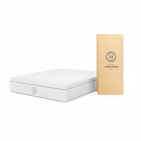 Martha Stewart SleepComplete 12" Gel Memory Foam Plush - Mattress in a Box, One Size, White | JCPenney