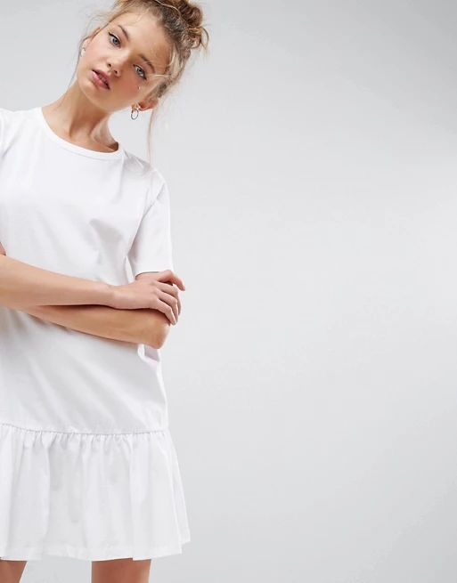 ASOS Mini Drop Hem T-Shirt Dress | ASOS US