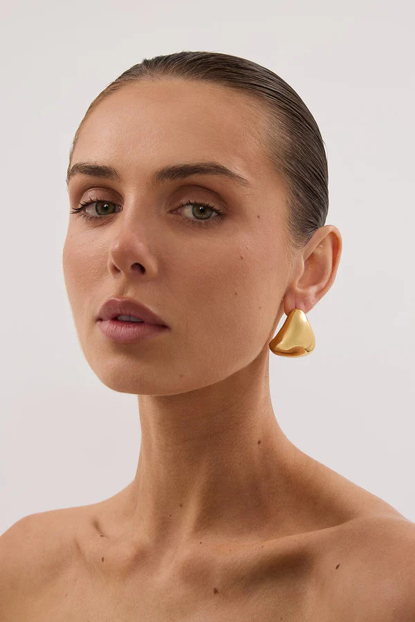ANNA ROSSI THE ARCH EARRING GOLD | DISSH