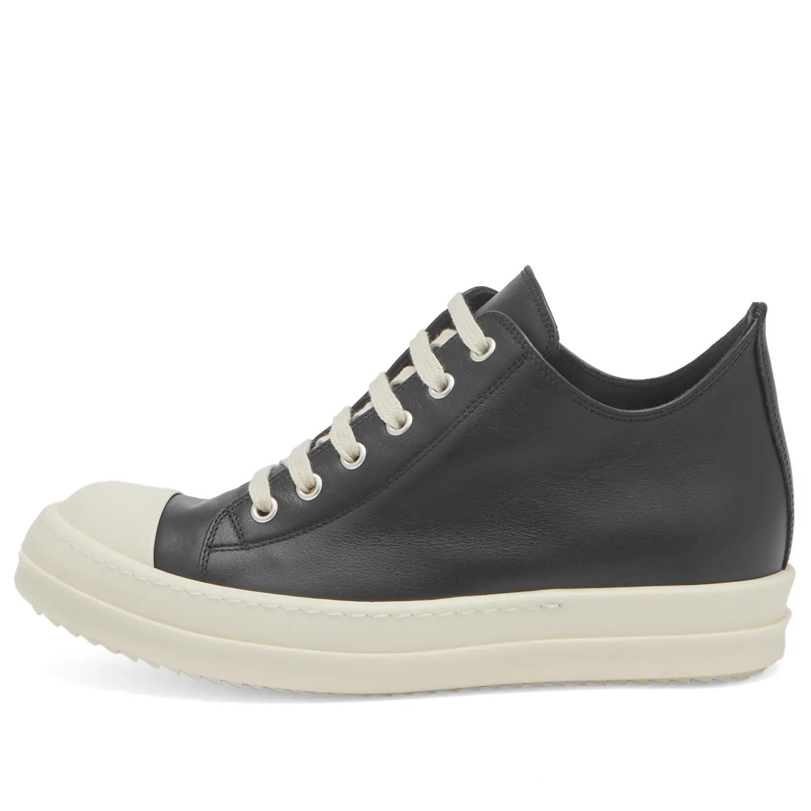 Rick Owens Low Top Lace Up Sneaker in Leather | END. Clothing
