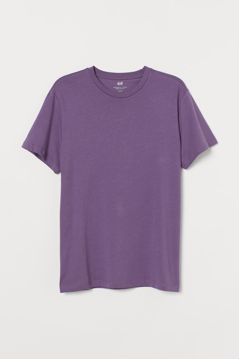 Round-neck T-shirt Regular Fit | H&M (UK, MY, IN, SG, PH, TW, HK)