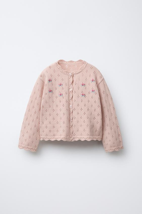 FLORAL KNIT CARDIGAN | Zara US