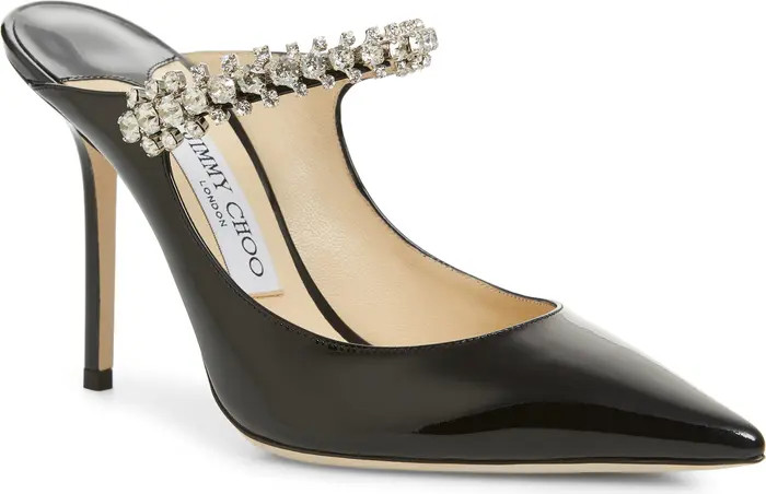 Bing Crystal Embellished Patent Mule | Nordstrom