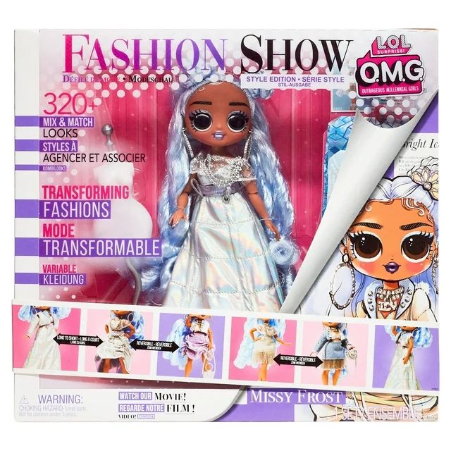 LOL Surprise OMG Fashion Show Style Edition Missy Frost Fashion Doll w/ 320+ Fashion Looks, Trans... | Walmart (US)