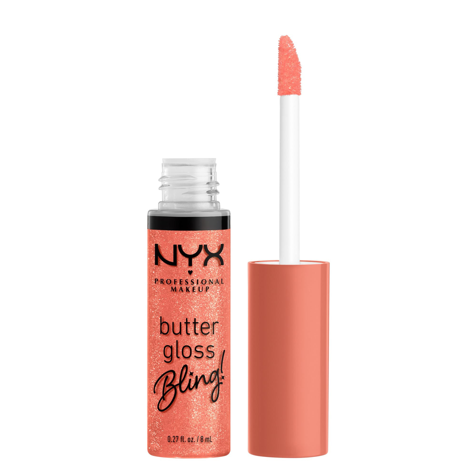 NYX PROFESSIONAL MAKEUP Butter Gloss Bling Lip Gloss, Non Sticky and Shiny Vegan Lip Makeup - Dri... | Amazon (US)