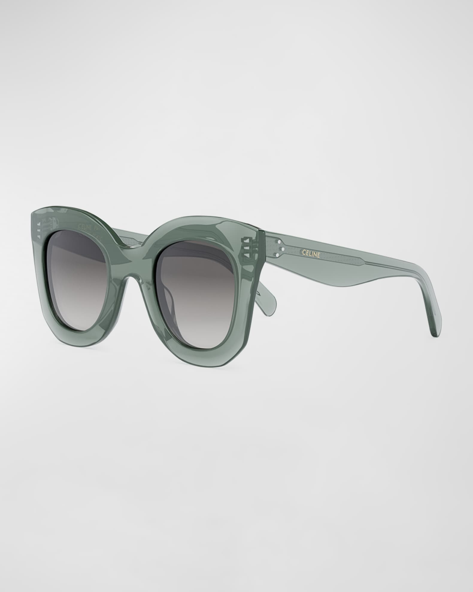 Celine Bold Acetate Butterfly Sunglasses | Neiman Marcus