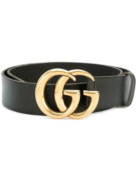 Leather belt with Double G buckle | Gucci (US)