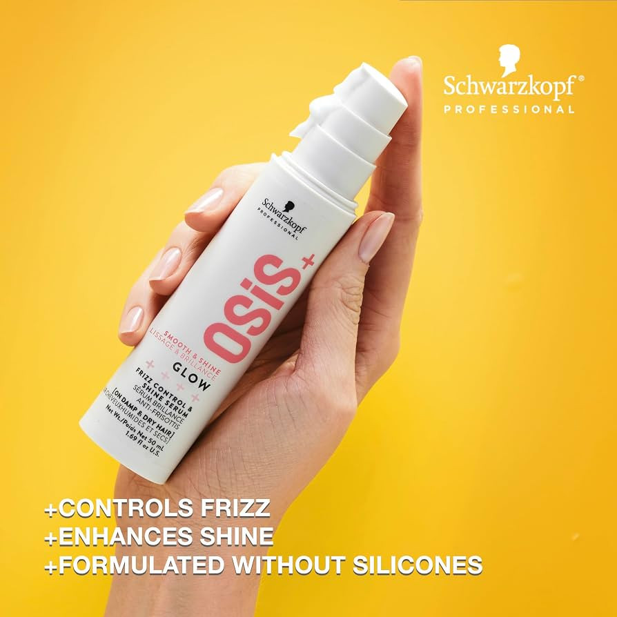 OSiS+ Glow Anti-Frizz Shine Serum 1.69 oz |Lightweight, Non-Greasy Formula | Heat Protection, Fri... | Amazon (US)