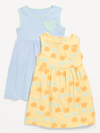 Sleeveless Heart-Pocket Dress 2-Pack for Toddler Girls | Old Navy (US)