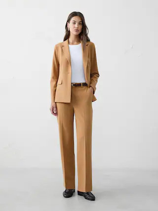 Straight High-Rise Sculpted Trouser | Banana Republic Factory