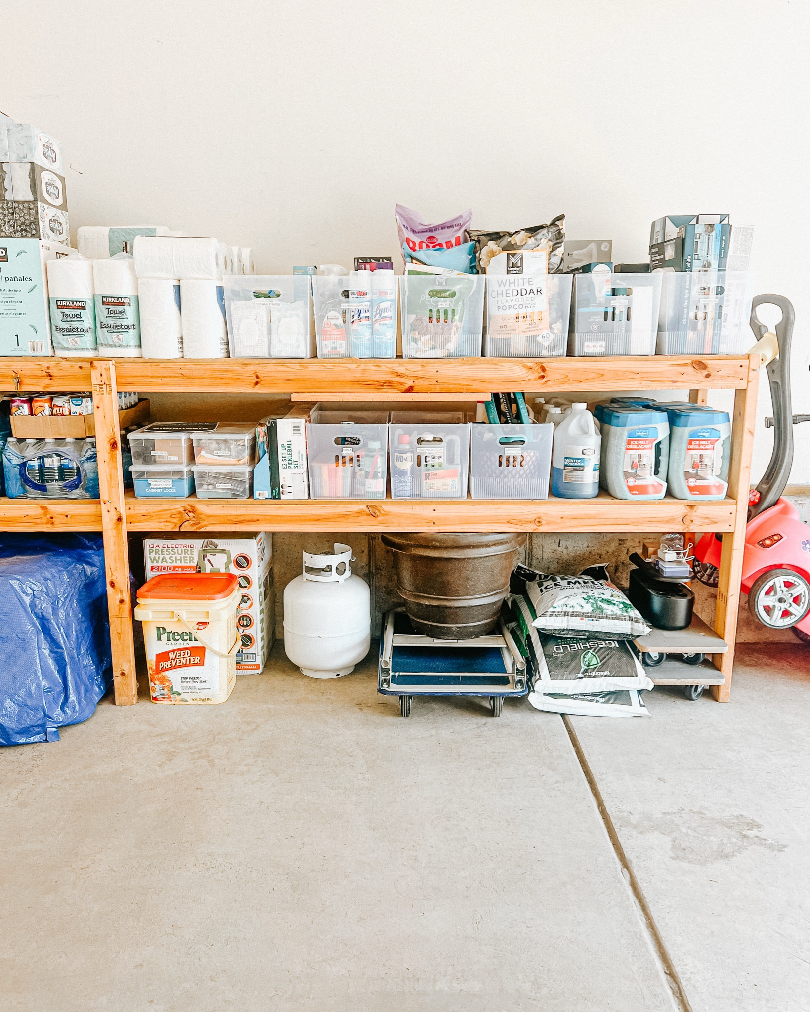 Garages are one of the easiest places for clutter to build up - but with the right system, they can be just as organized as any other space in your home.

Our favorite bins from @thecontainerstore are our go-to for garage projects….total game changer EVERY time.

💡Pro Tip - Use a wall organizer to get things up and off the ground to create even more space! 

#LTKHome