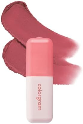 COLORGRAM NUDE BLUR TINT 06 LUCKY BERRY | Soft Velvet Matte Lip Stain & Cheek Tint | Lightweight ... | Amazon (US)