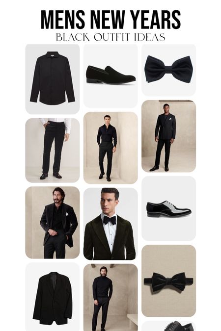 Mens New Years All Black Outfit Ideas #newyearsoutfit #mensfashion #menswear #allblackoutfit #outfitideas

#LTKSeasonal #LTKHoliday #LTKmens