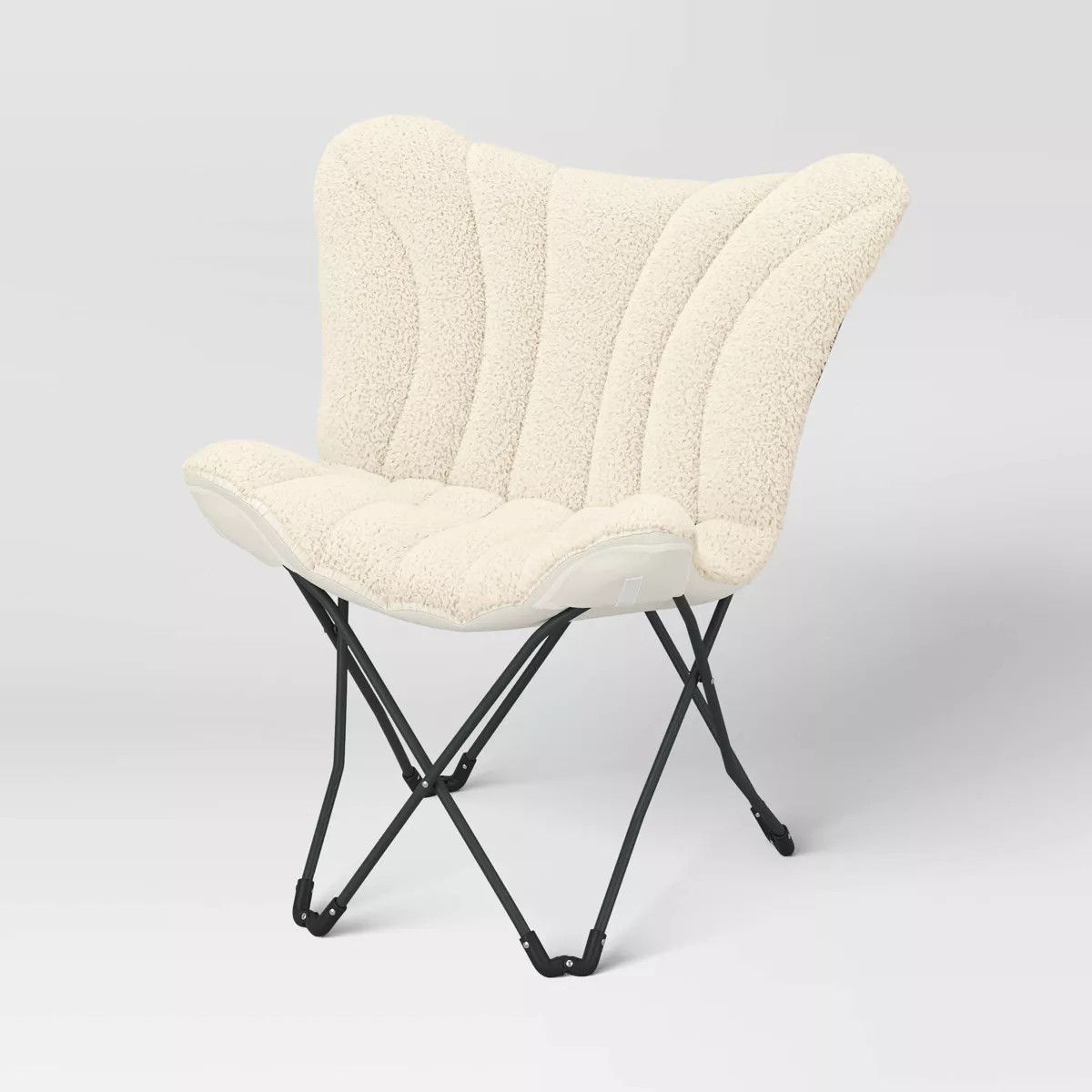 Butterfly Dorm Chair Cream Faux Shearling - Room Essentials™ | Target