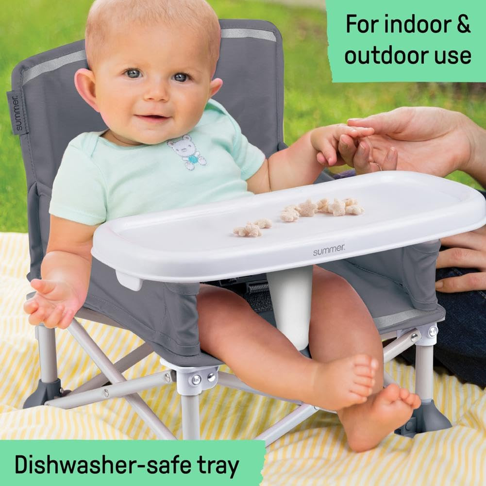 Summer Infant Pop 'N Sit Portable Booster Chair, Floor Seat, Indoor/Outdoor Use, Compact Fold, Gr... | Amazon (US)