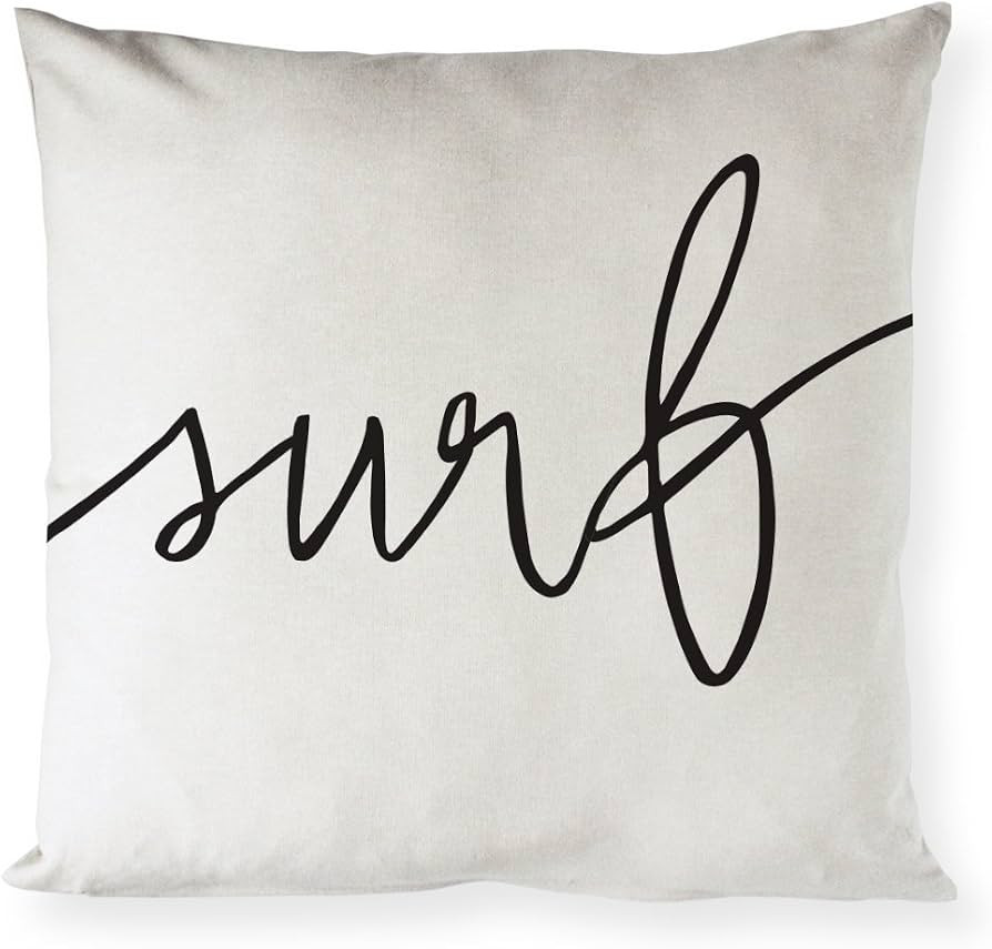 The Cotton & Canvas Co. Surf Home Decor Pillow Cover, Pillowcase, Cushion Cover, Decorative Throw... | Amazon (US)