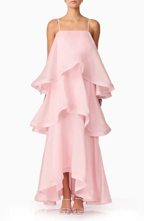 Elliatt Noemi Tiered Voile Maxi Dress in Light Pink at Nordstrom, Size Small | Nordstrom
