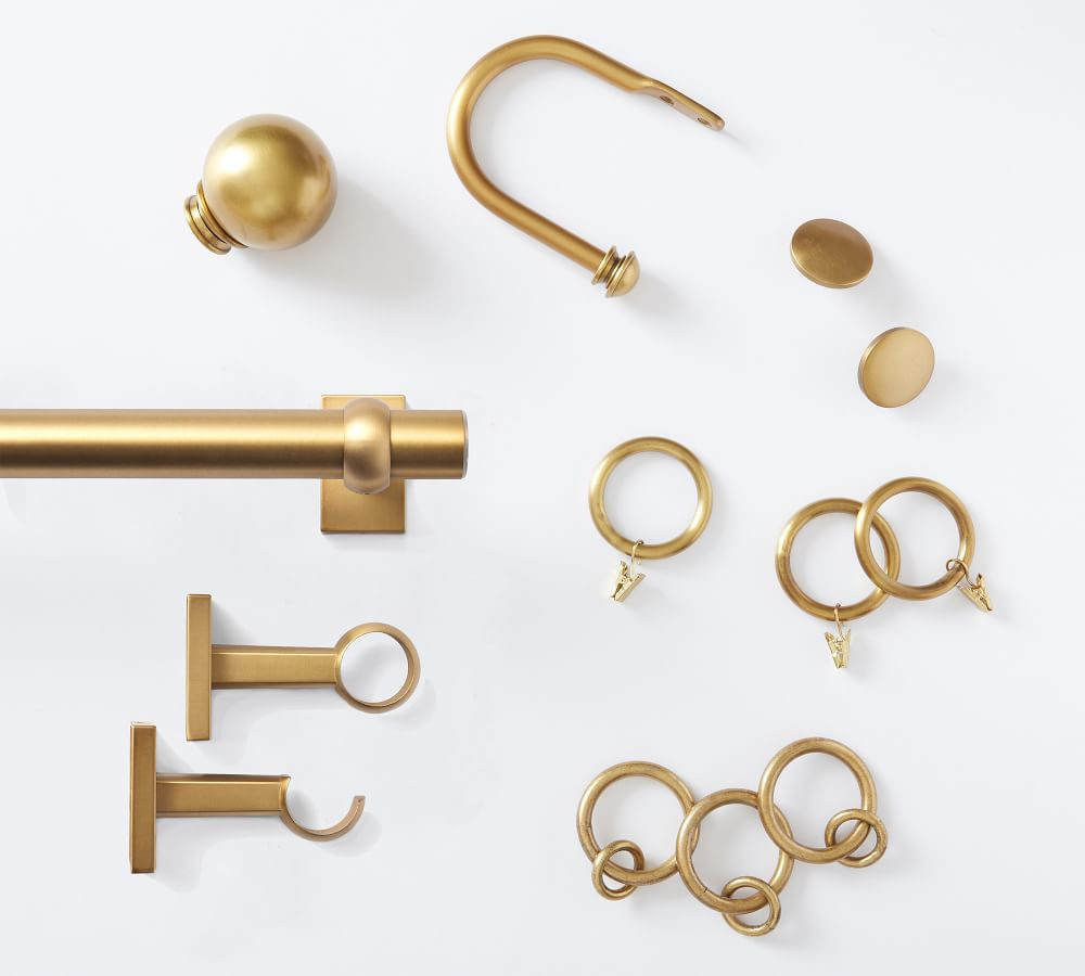 Brass Curtain Hardware Collection | Pottery Barn (US)