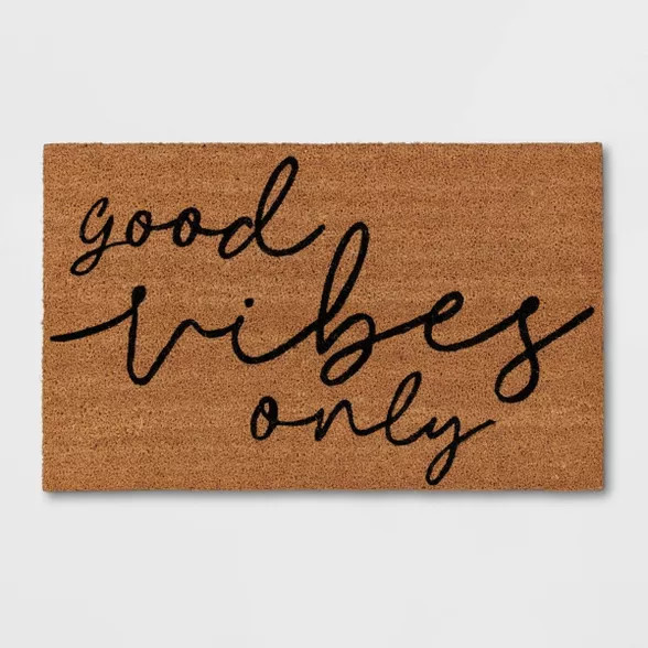 1'6"x2'6" Good Vibes Only Doormat - Room Essentials™ | Target