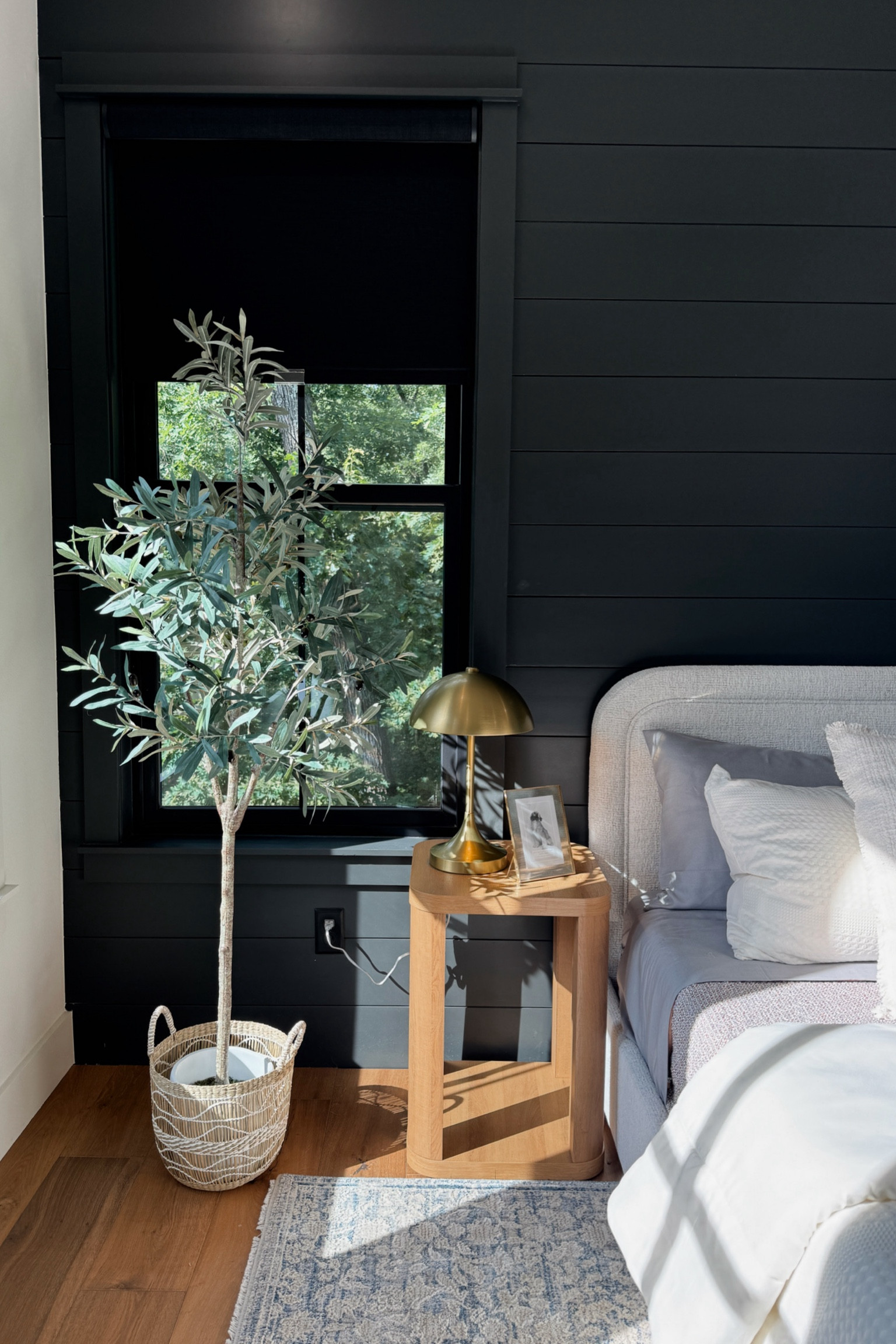 6ft olive tree from Walmart better homes and gardens on sale - faux tree looks real! - boucle bed from Walmart - bedroom furniture 

#LTKHome