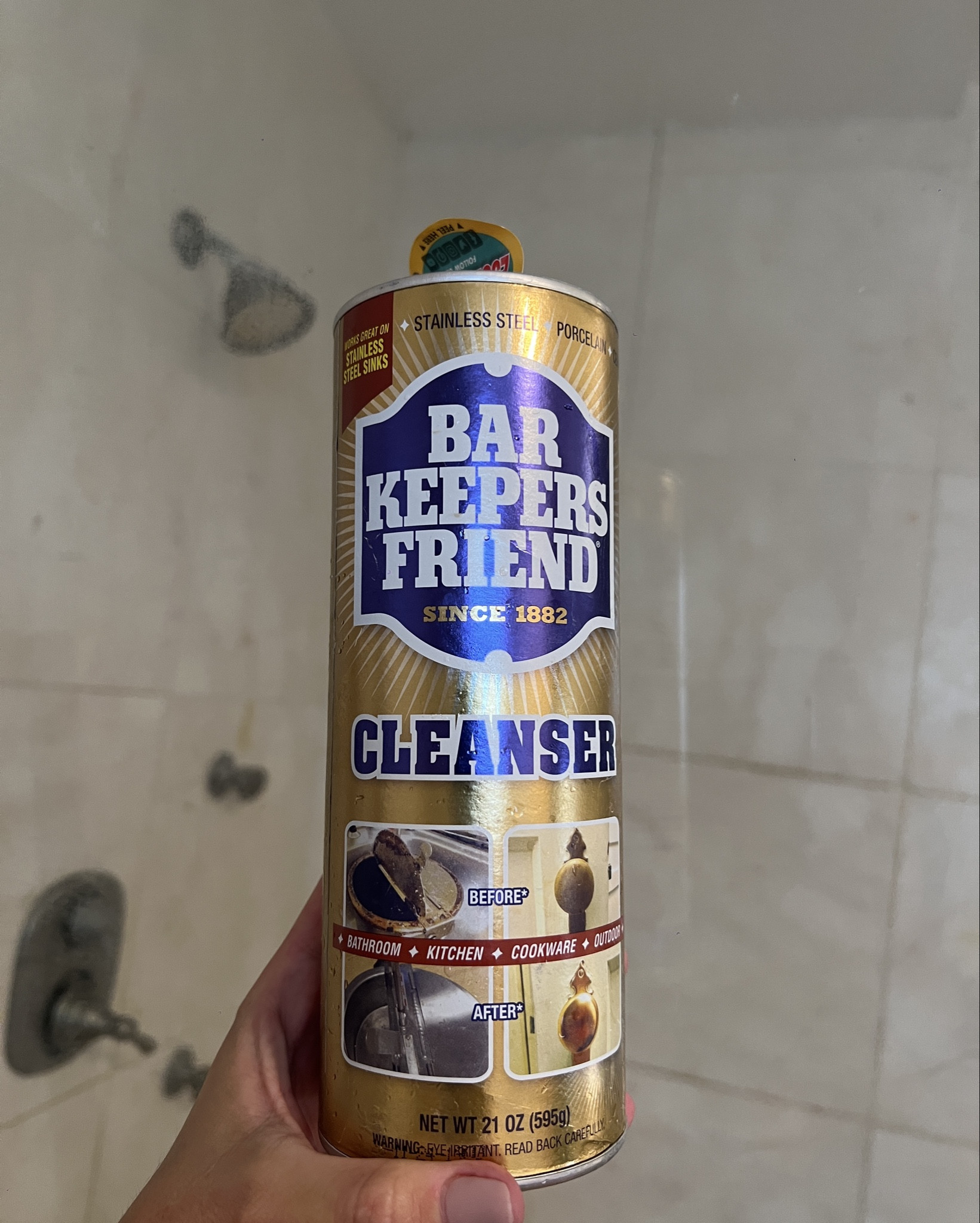 THE BEST cleaner; Bar keepers friend. #pots #shower #kitchen #bathroom #outdoor 

#LTKFamily #LTKHome #LTKFindsUnder100
