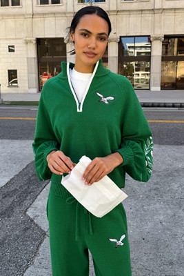 The Wild Collective NFL Quarter-Zip Sweatshirt | Anthropologie (US)