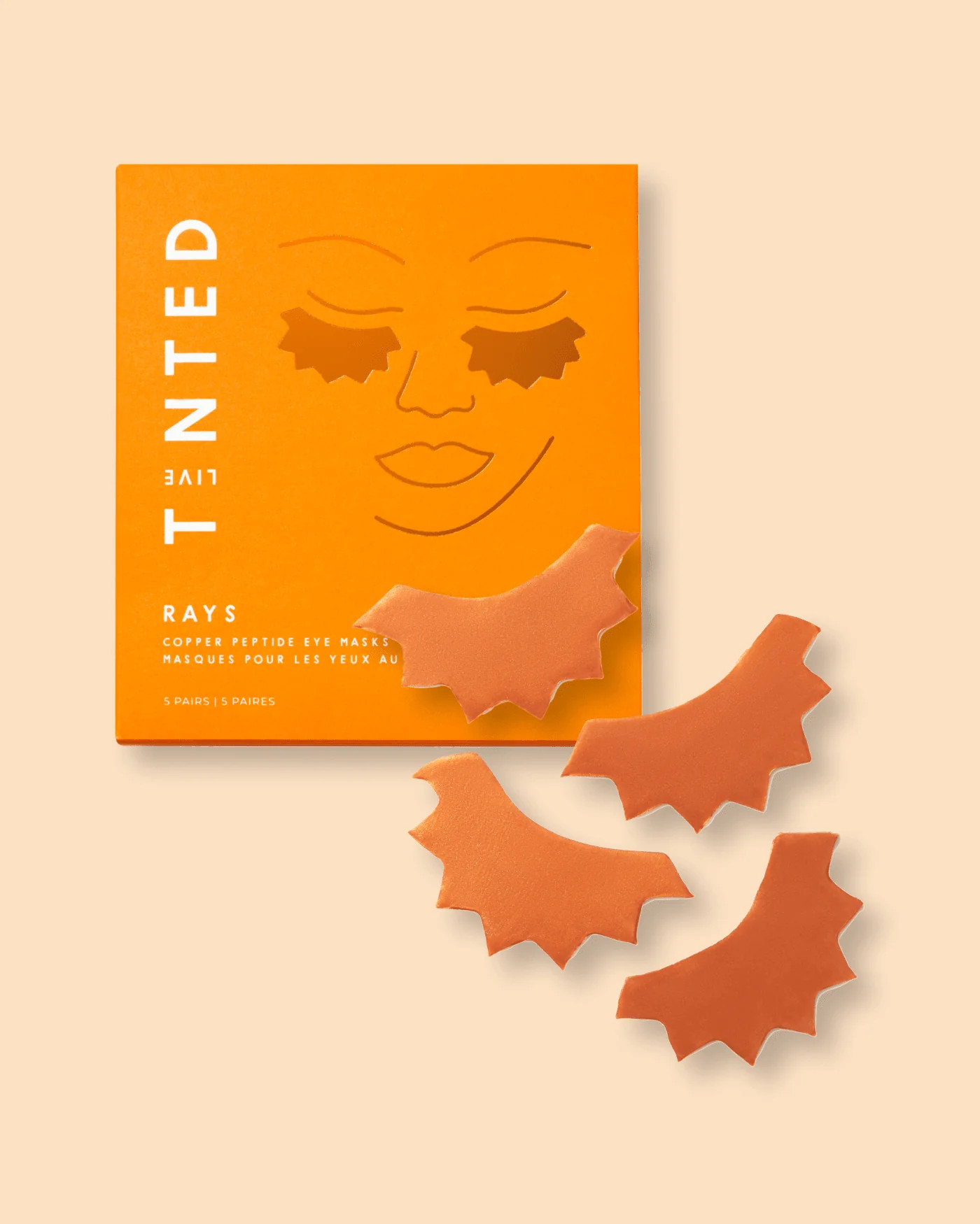 Live Tinted Rays Copper Peptide Eye Masks | Soko Glam | Soko Glam