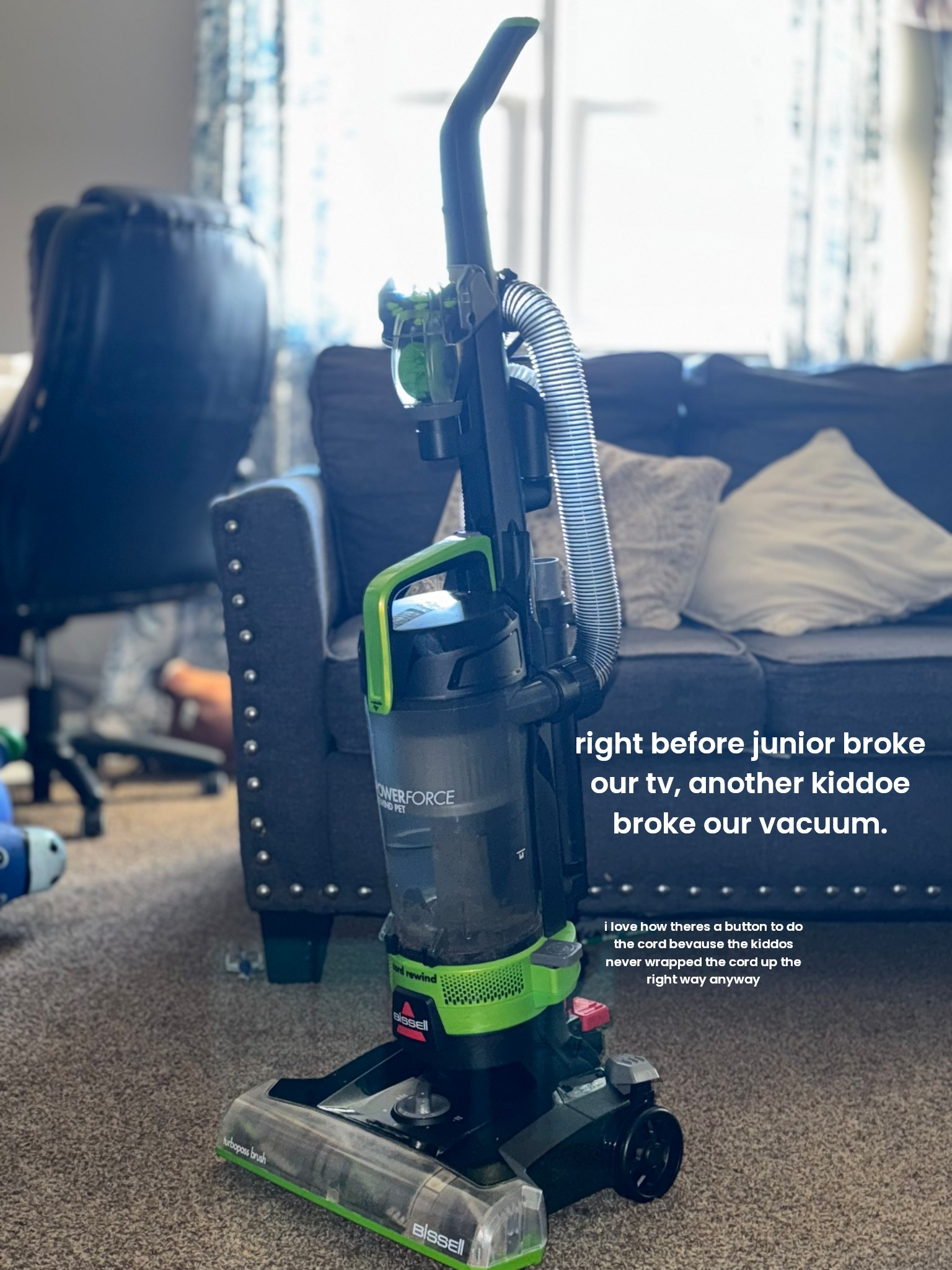 this #bissell vacuum is a dream come true. the petal to pull the cord in, the power, the adjustments…. it’s perfect since i vacuum 20x a day lol. 

#LTKFindsUnder100 #LTKSaleAlert