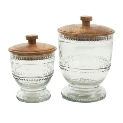 Clear Glass Beaded Decorative Jars Set By Ivory And Iris | Michaels® | Michaels Stores
