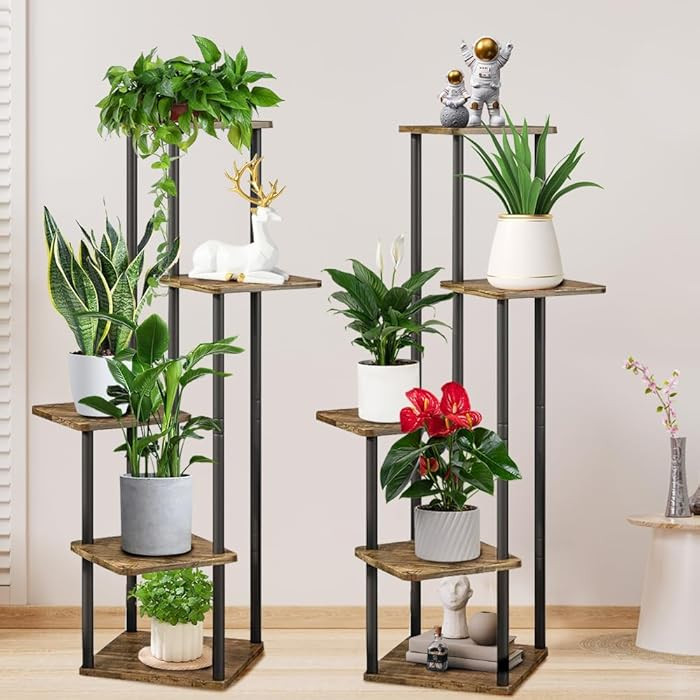 Corner Plant Stand Indoor, FOME 5 Tier Metal Plant Stand for Multiple Plants, Tiered Flower Pots ... | Amazon (CA)